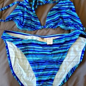 Blue Striped Bikini 18